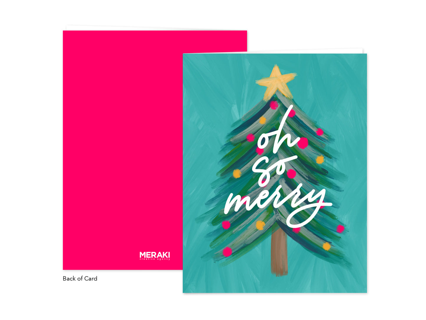 OH SO MERRY GREETING CARD.