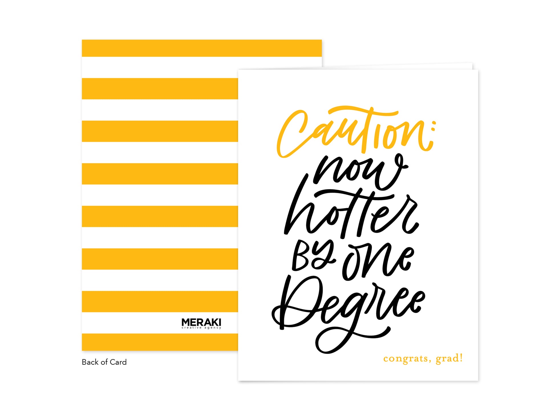 NOW HOTTER GRAD GREETING CARD.