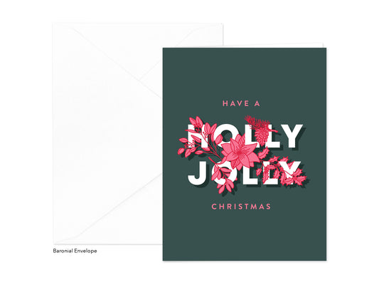 HOLLY JOLLY CHRISTMAS CARD.