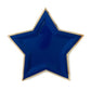 Blue Star Shaped Gold Foiled Plates.