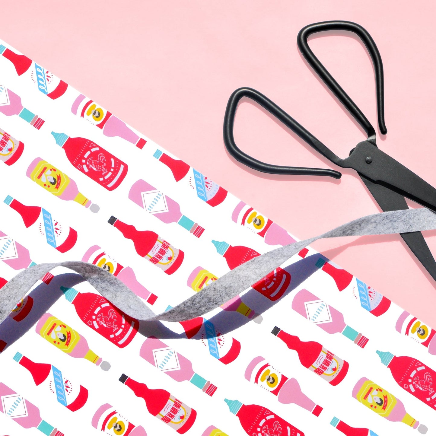 HOT SAUCE WRAPPING PAPER SHEET.
