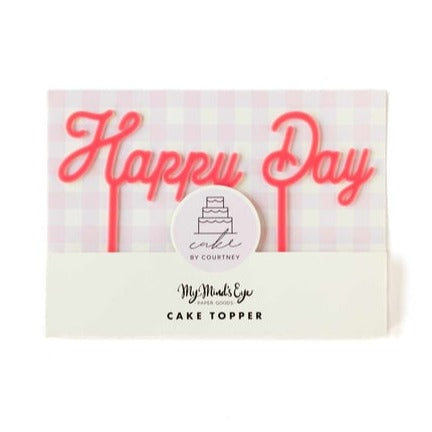 Happy Day Cake Topper.
