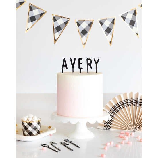 Letterboard Cake Toppers.