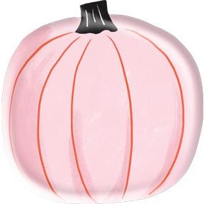 Happy Haunting Pink Pumpkin Shaped 7" Plate.