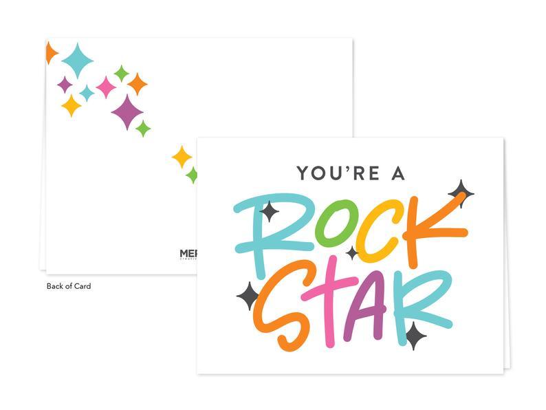 ROCK STAR GREETING CARD.