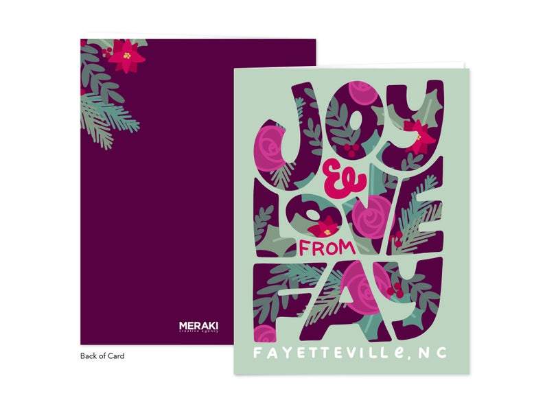 JOY AND LOVE FROM FAY GREETING CARD.